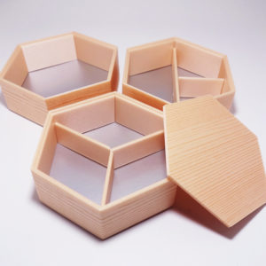 柾目6角3段はめ込み式